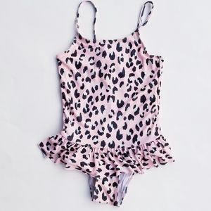 Girls Leopard Swimsuit H&M Size 6-8